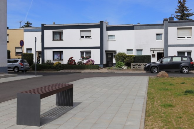 tout un lotissement dessiné par le Bauhaus, photo Catherine Gras