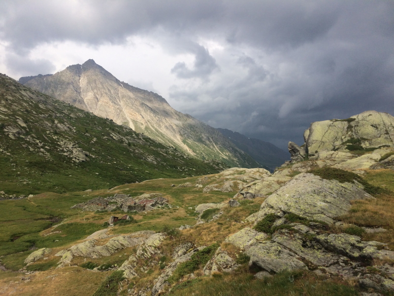 région du Mont Cenis, l'orage approche, photo Catherine Gras