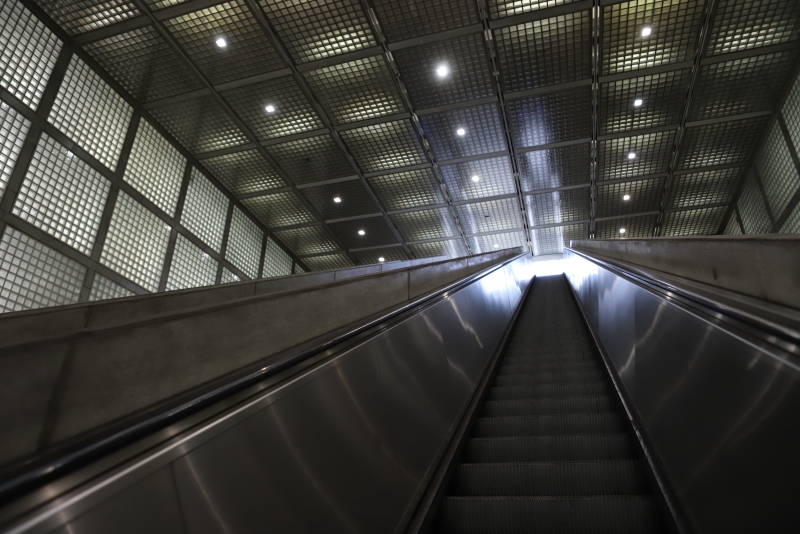 Escalator, photo Catherine Gras