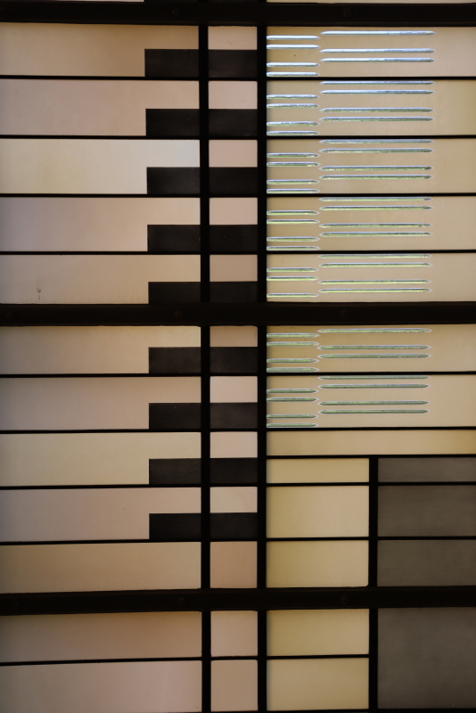 Détail vitre Art Deco, photo Catherine Gras