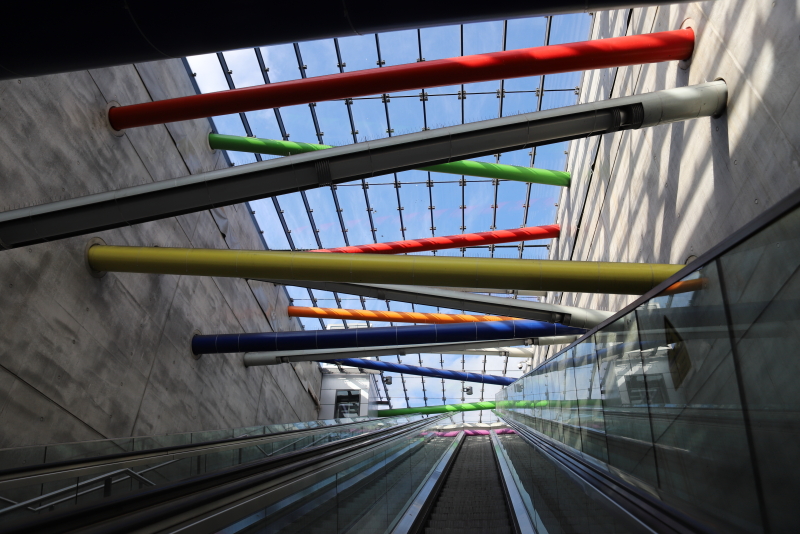 Escalator, photo Catherine Gras